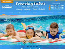 Tablet Screenshot of freezinglakespools.com